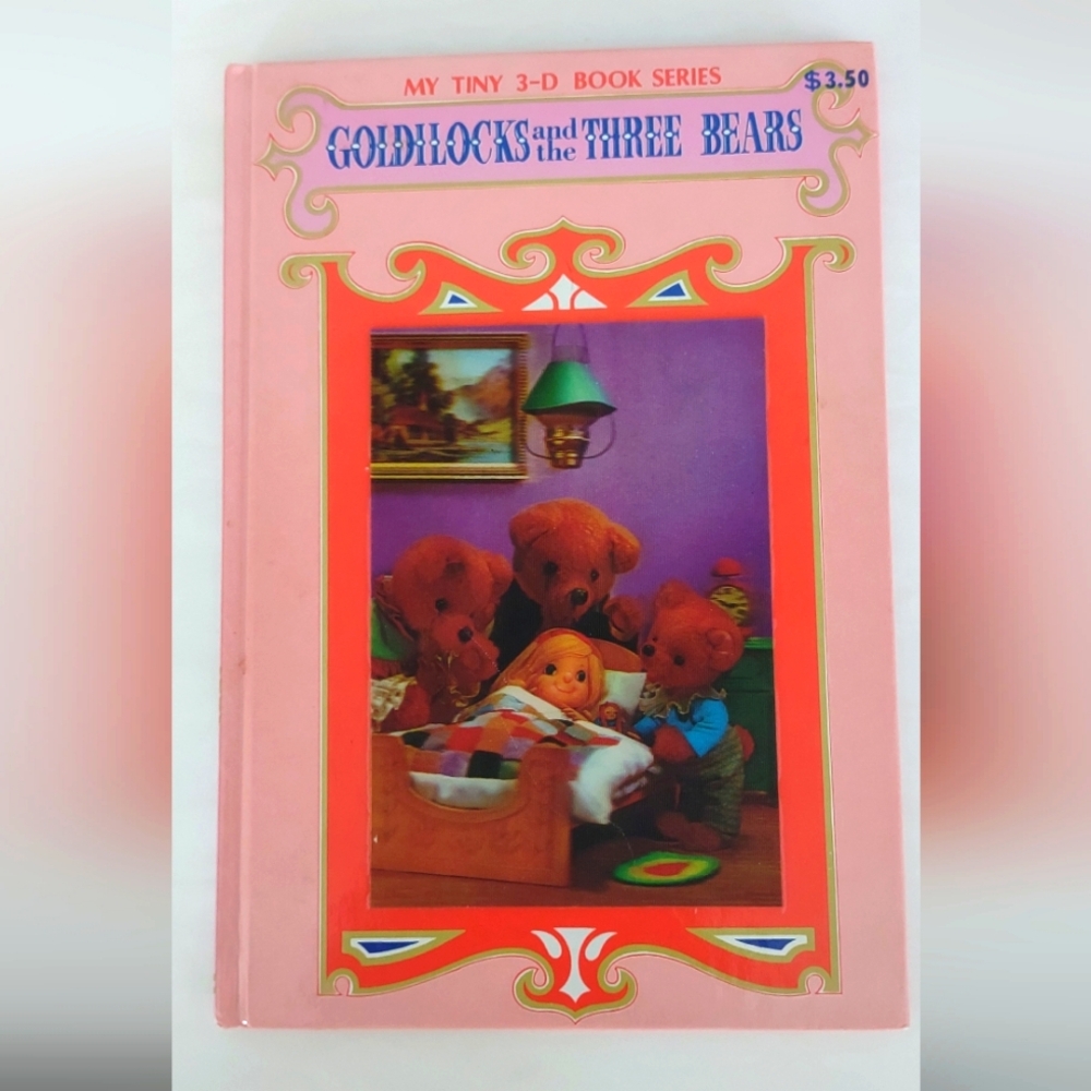 Vintage Goldilocks and the Three Bears 3D Book - My Tiny 3-D Book Series